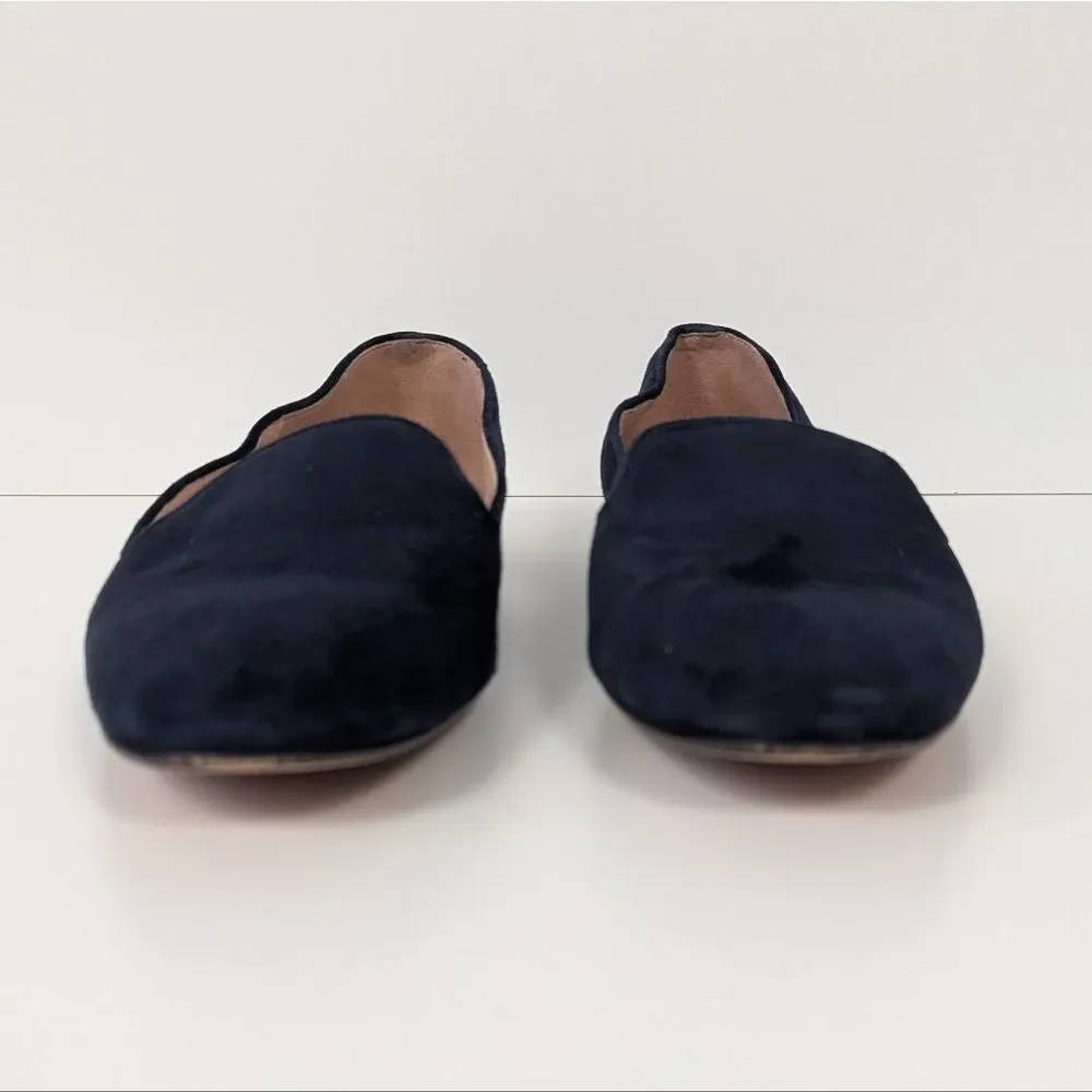 J. Crew Blue Suede Loafers Women's 7.5